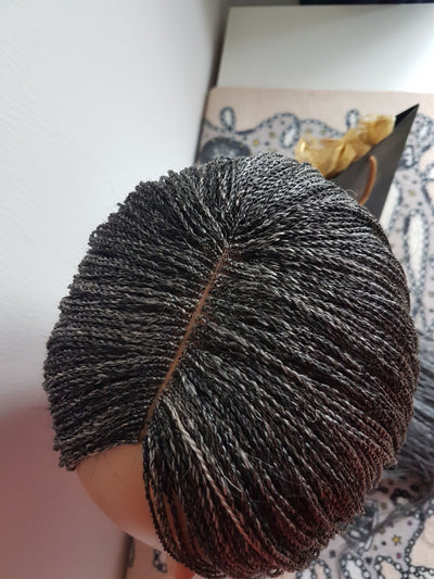 Million braids wig (Grey and Black)