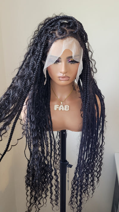 Bohemian Goddess braided wig