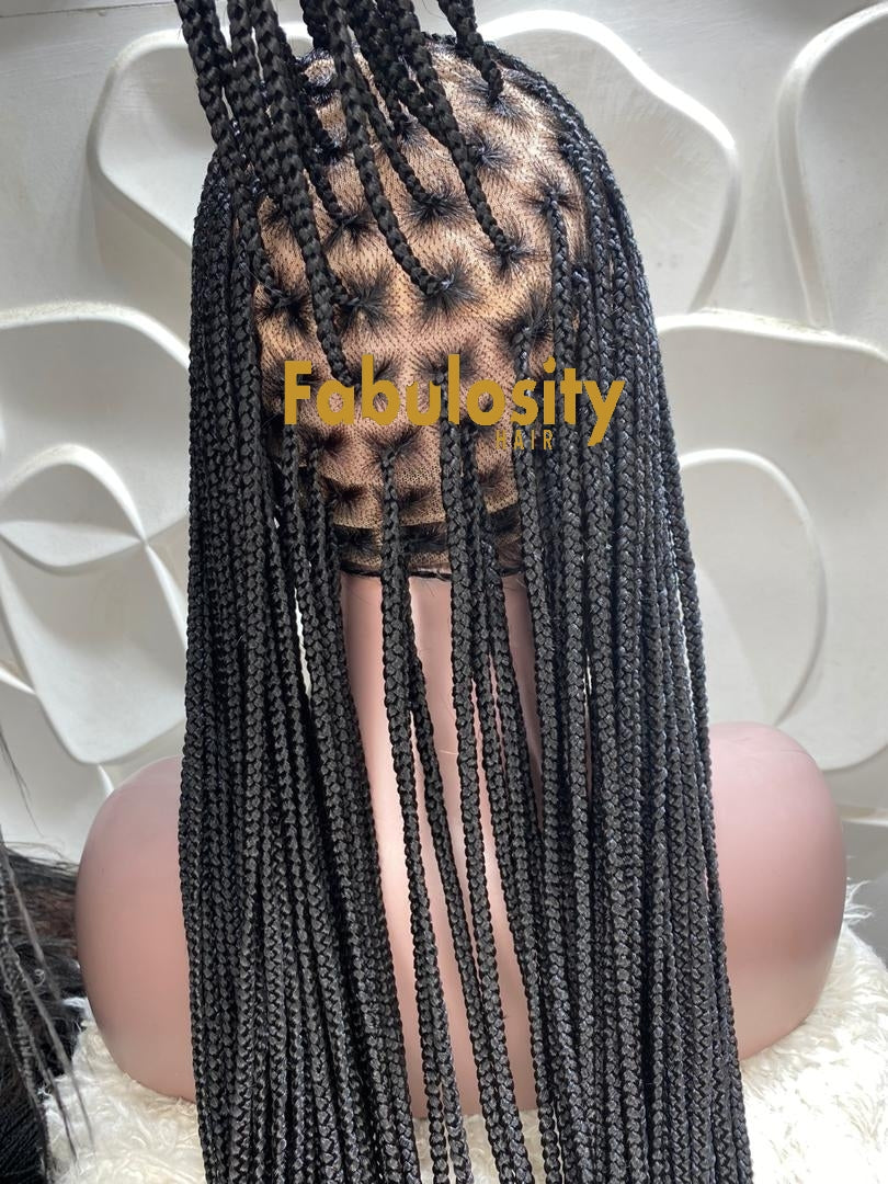 Knotless braided wig HD transparent lace  (Davina)