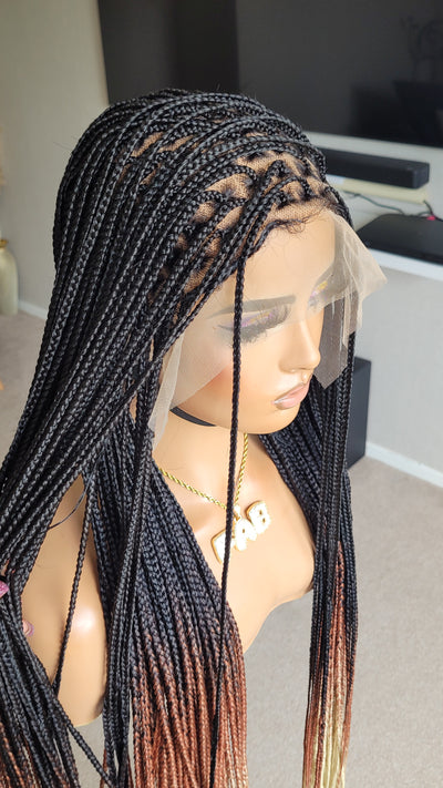 3 tone knotless braided wig SALE