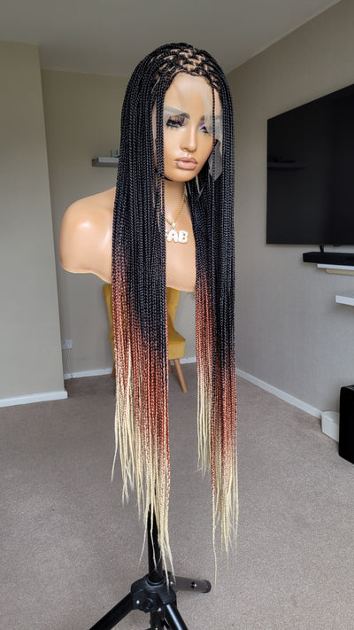 3 tone knotless braided wig SALE