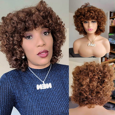 Rosie Curls Human hair (Light Brown)