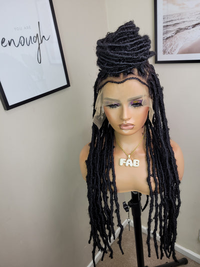Distressed Locs braided wig