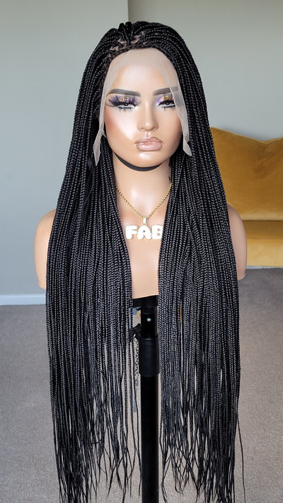 Box braided wig