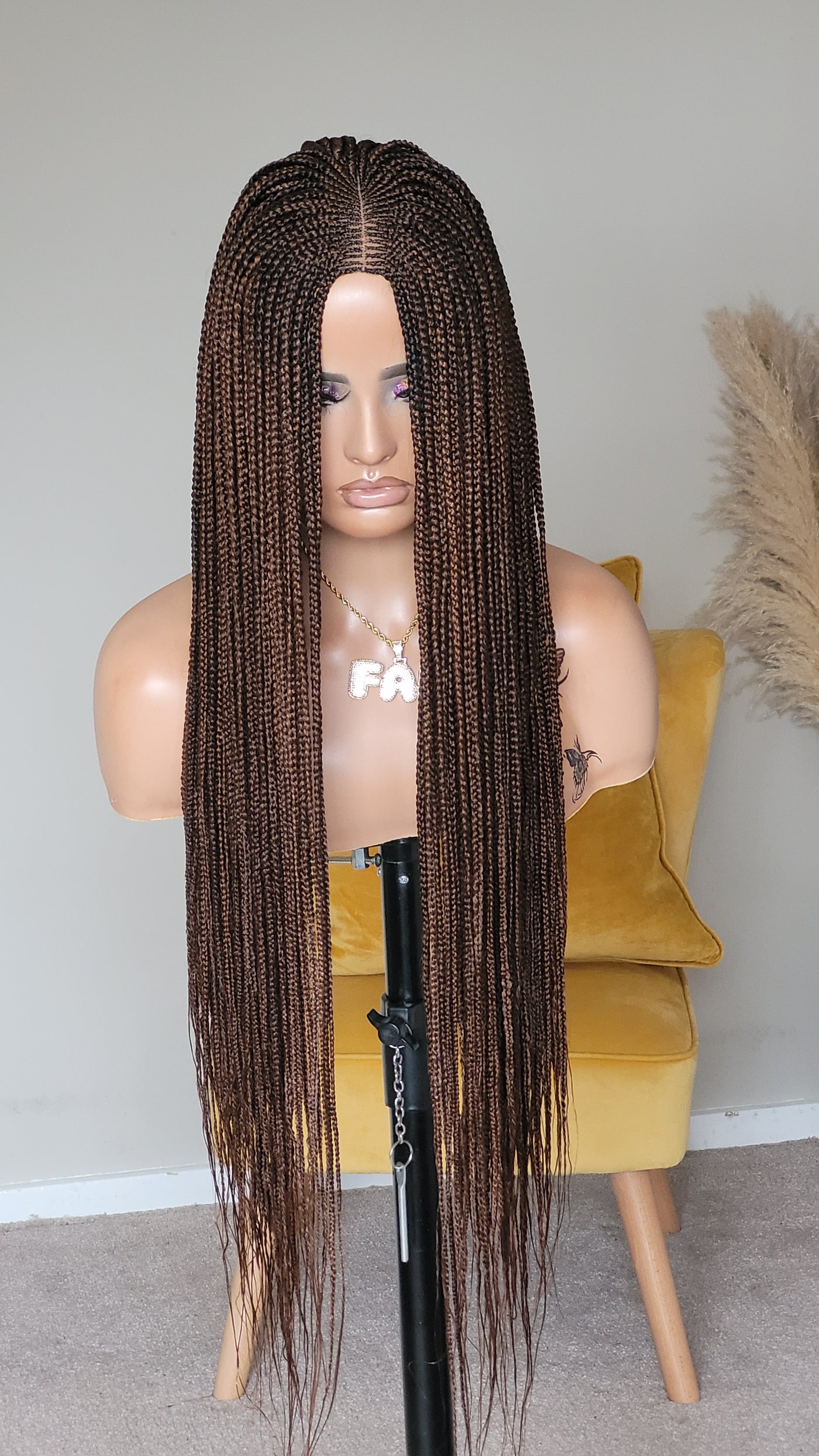 Shante box braided wig (Brown)