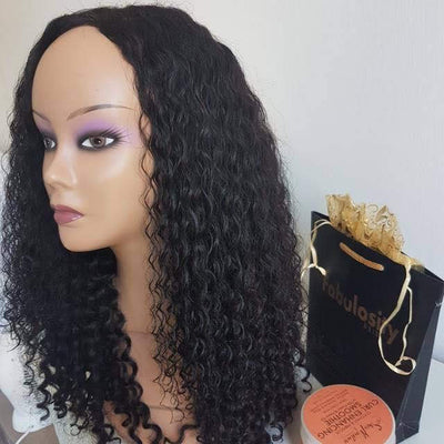 Weave wig deep curly wig (100% human hair)