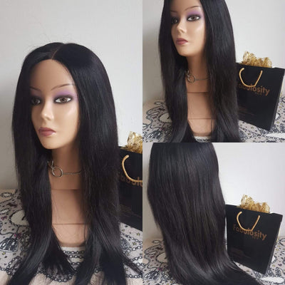 Weave Straight luxury wig (100% human hair)