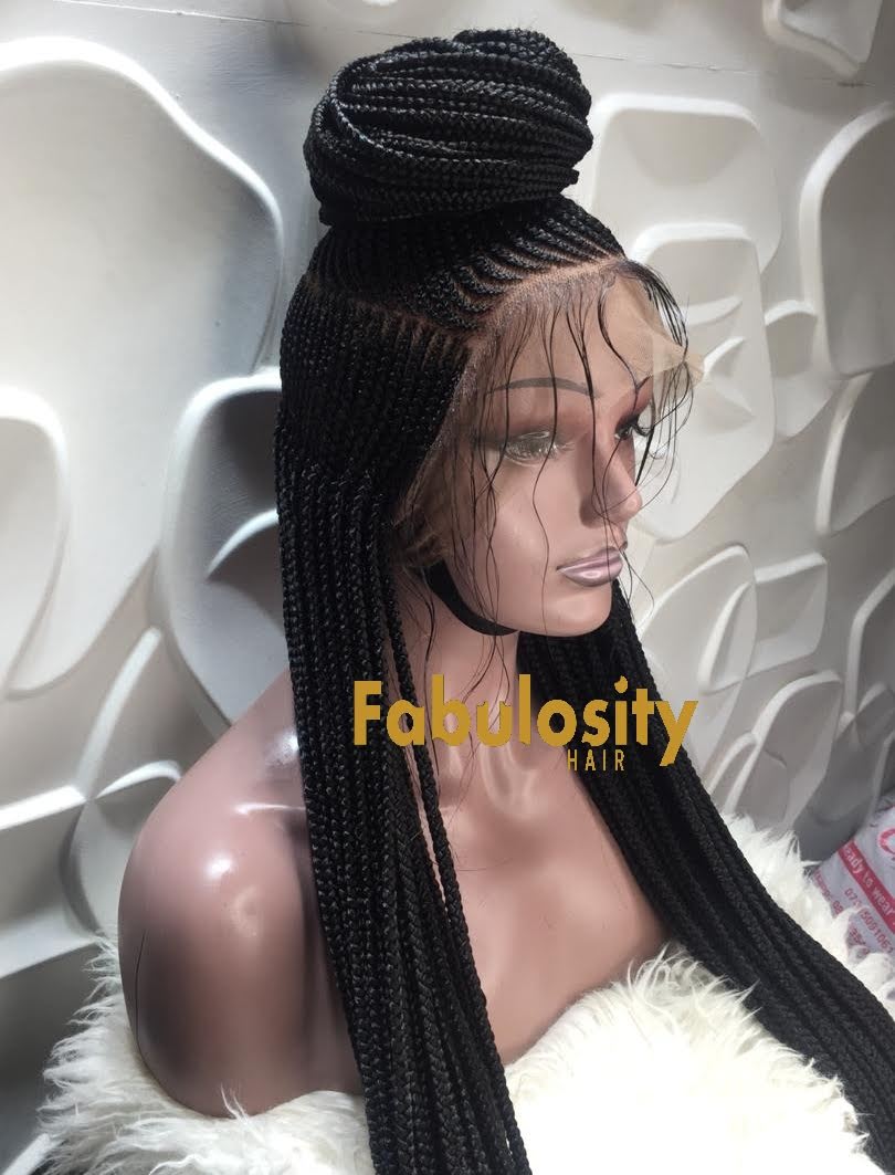 Cornrow high ponytail  braided wig (Sheila)