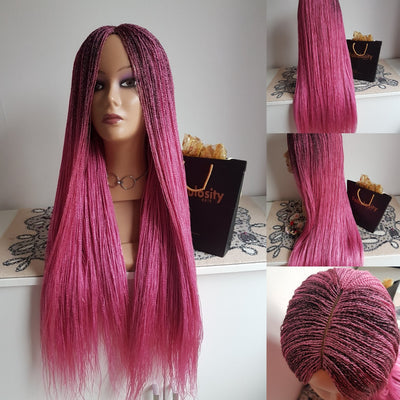Million braids wig (Pink)