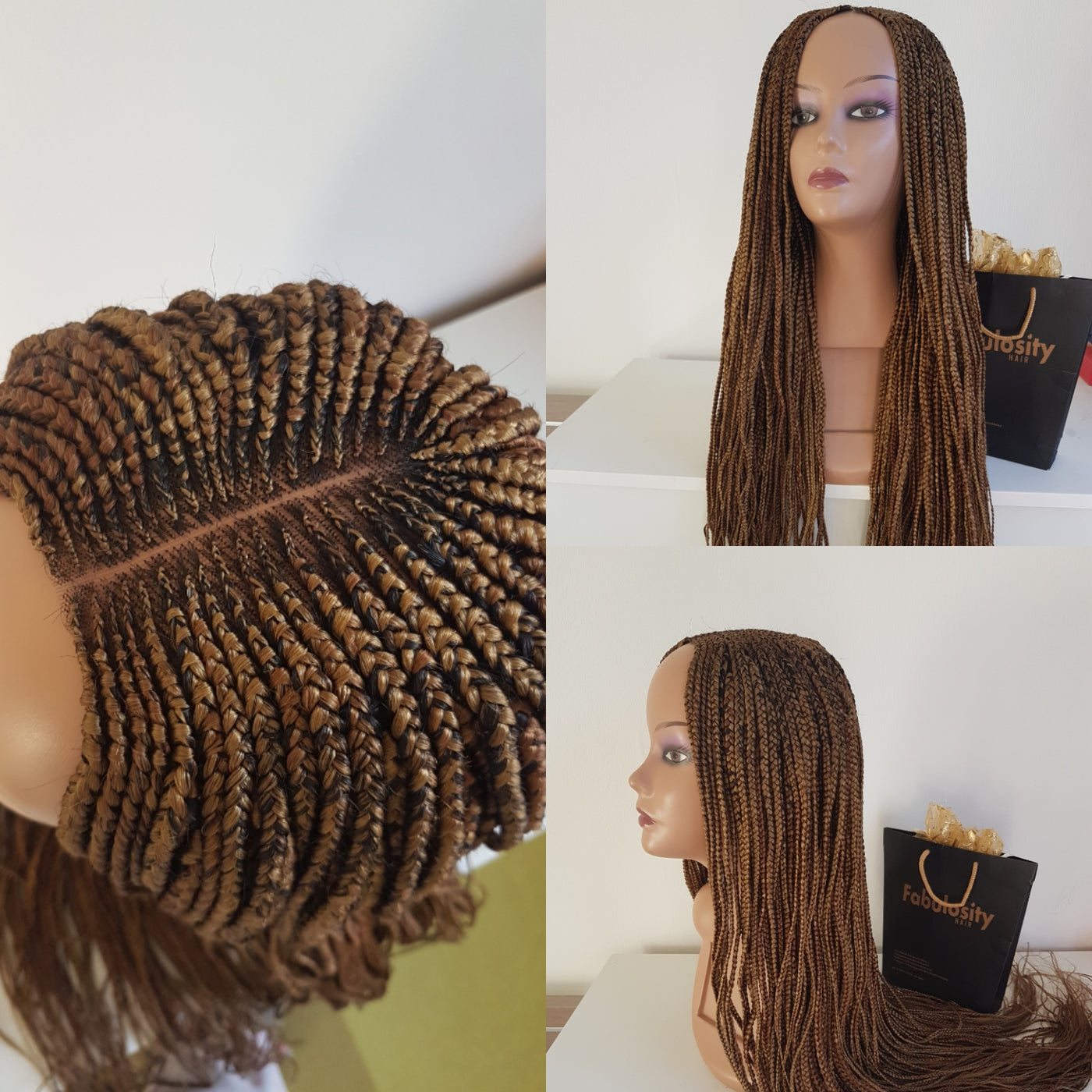 Wig frontal box braids