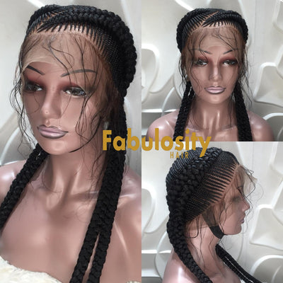 Cornrow braided wig full lace (Tasha)