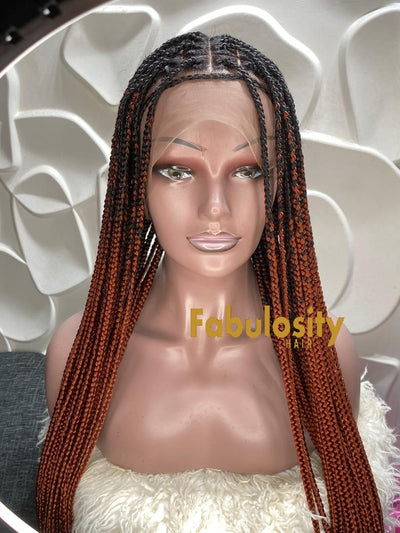 Knotless braided wig