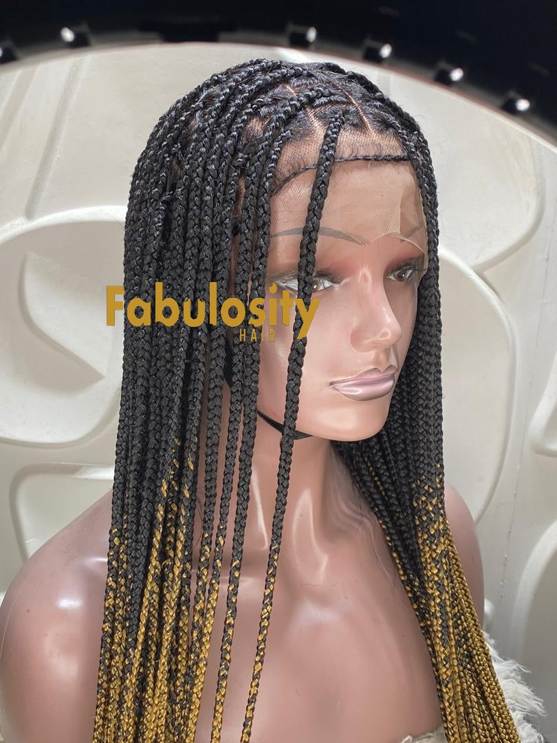 Knotless braided wig full lace ombre 27 (Davina)