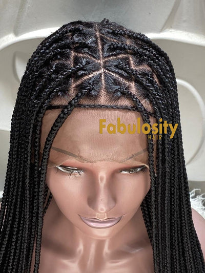 Knotless braided wig triangle shaped  (Davina)