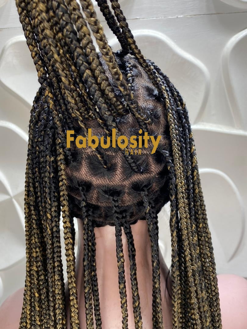 Knotless braided wig full lace wig 1b and 27 (Davina)