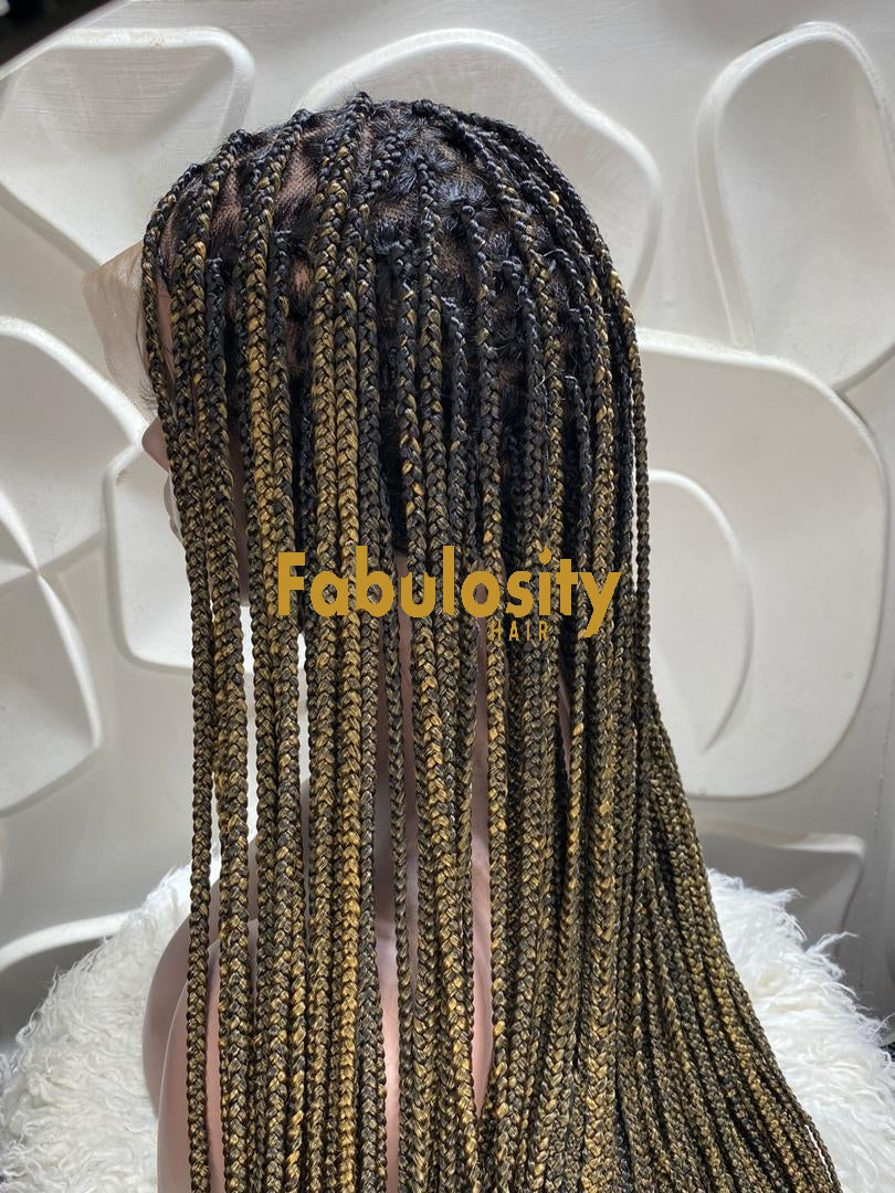 Knotless braided wig full lace wig 1b and 27 (Davina)