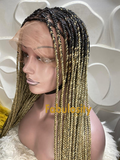 Knotless braided wig full lace wig 27 and 613 (Davina)