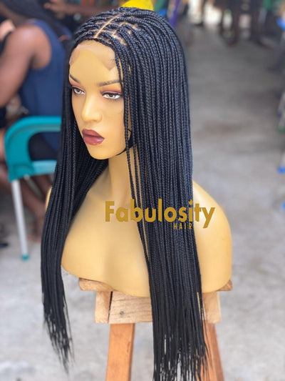 Knotless box braided wig closure