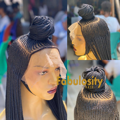 Ponytail braided wig frontal (Sheila)