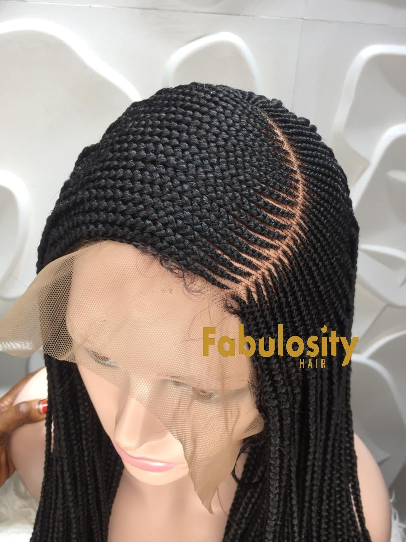 Corn row frontal braids wig (Rita)